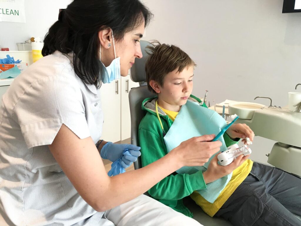 Paediatric dentist dental examination, Kensington London