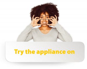 Try the appliance on